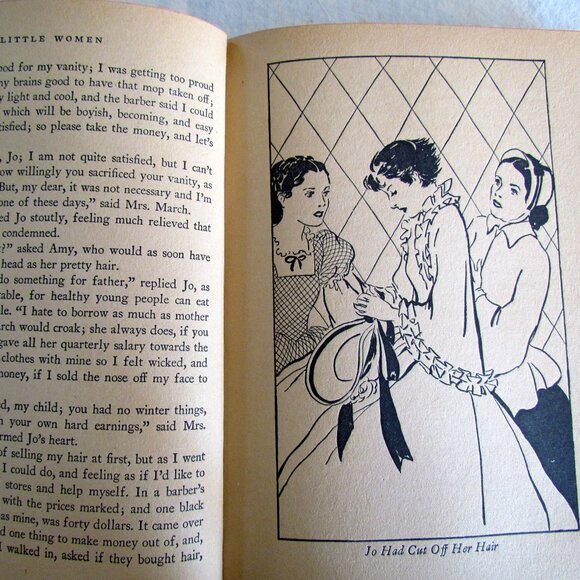 LITTLE WOMEN BOOK by LOUISA MAY ALCOTT, VINTAGE 1935 HC, WHITMAN #2134 ABRIDGED - Picture 8 of 11